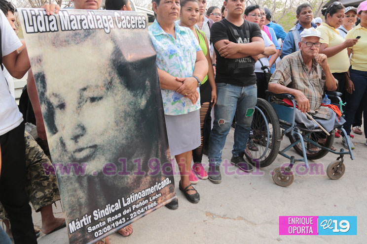 Santa Rosa del Pe&ntilde;&oacute;n recuerda a la sindicalista Lidia Maradiaga C&aacute;ceres a 50 a&ntilde;os de su paso a la inmortalidad